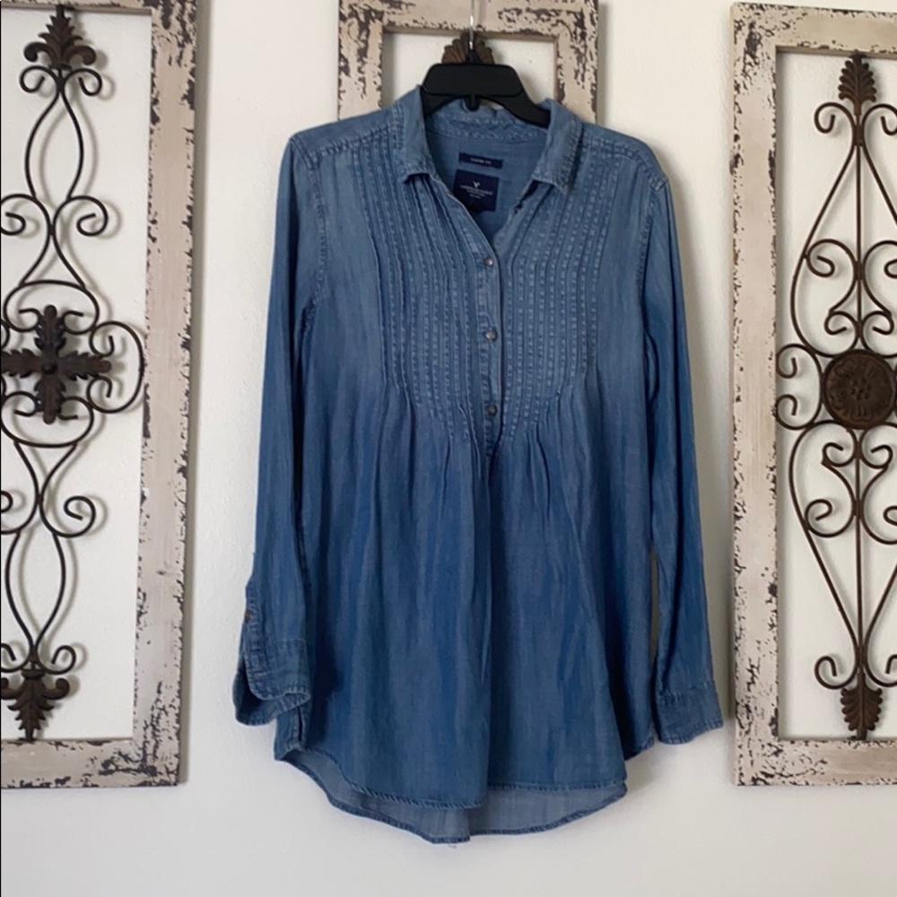 Babydoll, Jean, button up